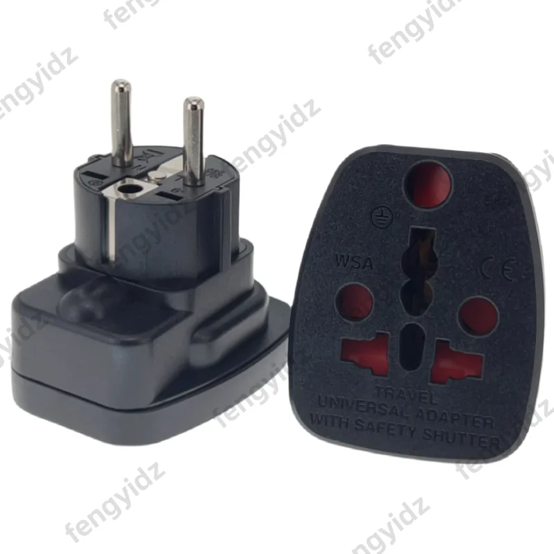 fengyidz Universal Adapter for South Africa, Supporting US, UK, EU, Swiss, Brazil, Denmark and Italian Plugs WSA