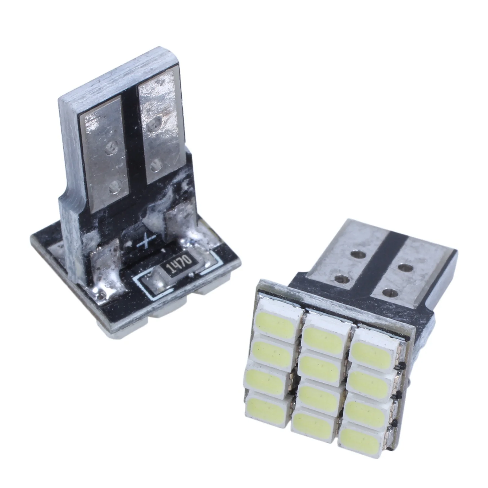 Efficient- 12X T10 W5W White Canbus 1206 12-SMD LED 12V Bulb Lamp