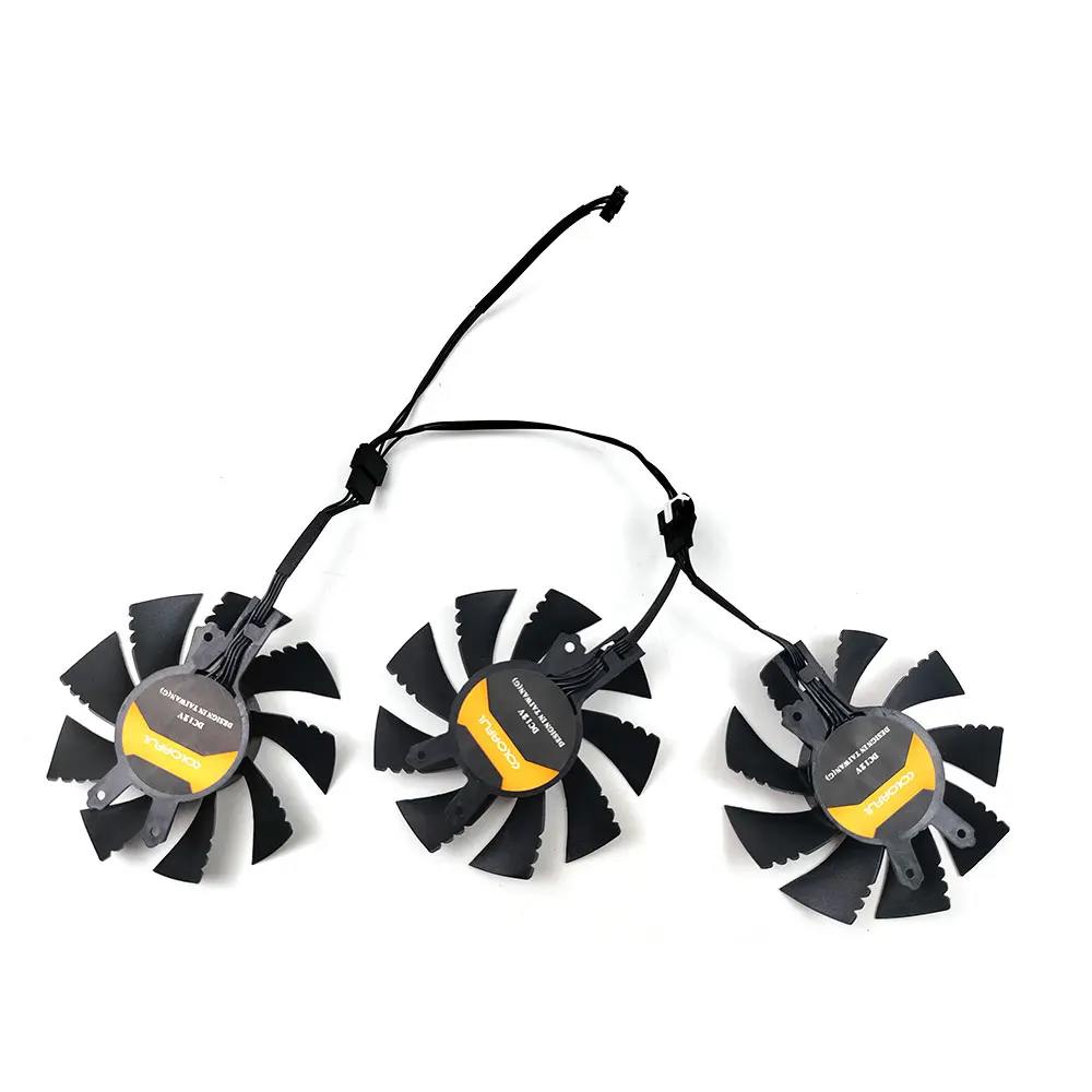 NEW 3PCS 75MM 4PIN iGame GTX 1070Ti GTX1080 GTX1060 GTX1050 GPU FAN For COLOFUL iGame GTX 1080 GTX 1070 GTX 1060 Cooling Fans