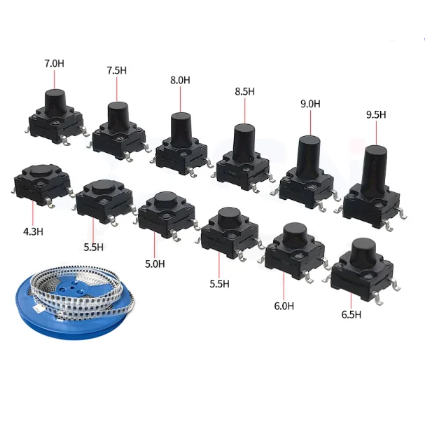 500-ピース-ロット-6x6-防水タクトスイッチ-6-6-95-ibuw-防塵インラインスイッチ-6x6x95-smd-新品