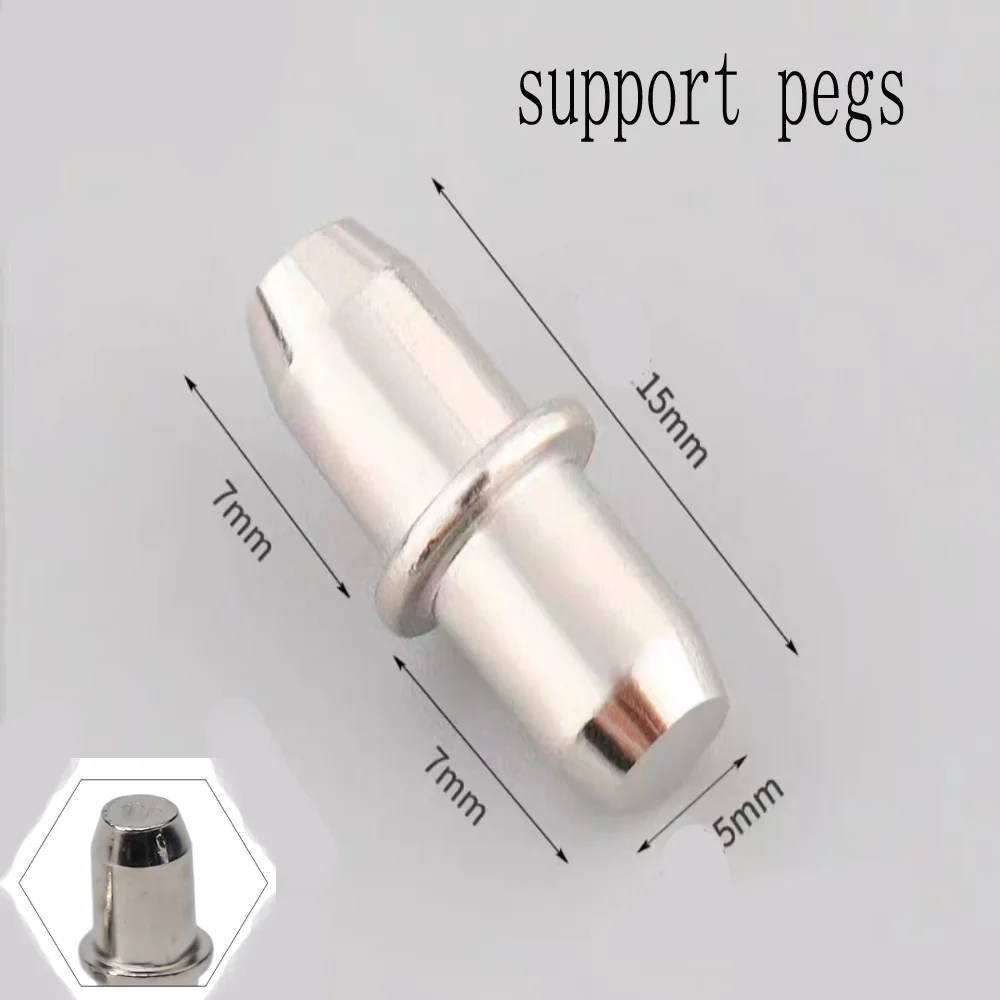

20pcs Bracket Shelf Support Pegs Sturdy Plated Pins 5x15mm Durable Easy Installion Flexible For Cabinet Furniture Closet