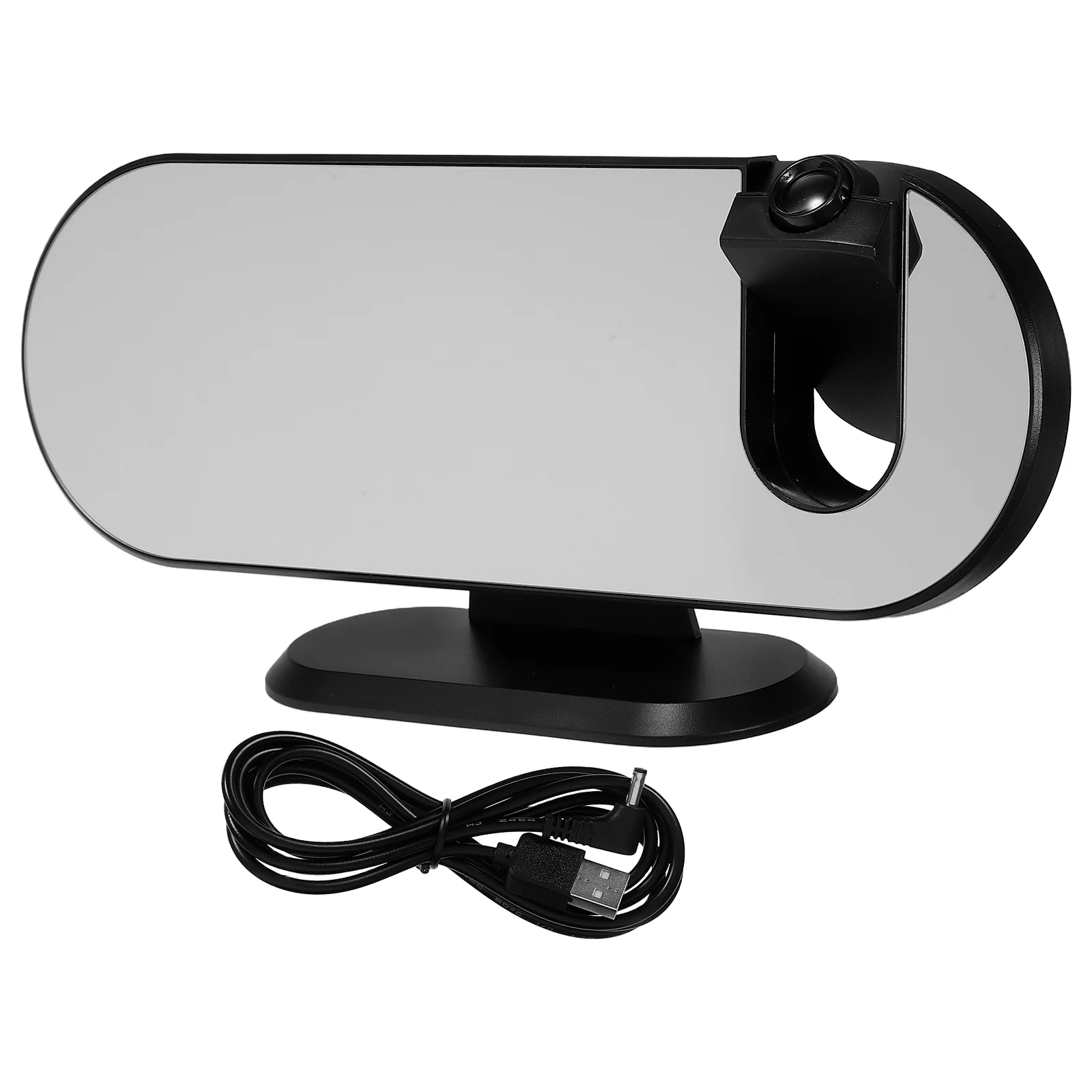 

LED Projection Alarm Clock Large Color Screen Auto Dimming Temperature Date Day Display USB Charging Port Bedroom Office