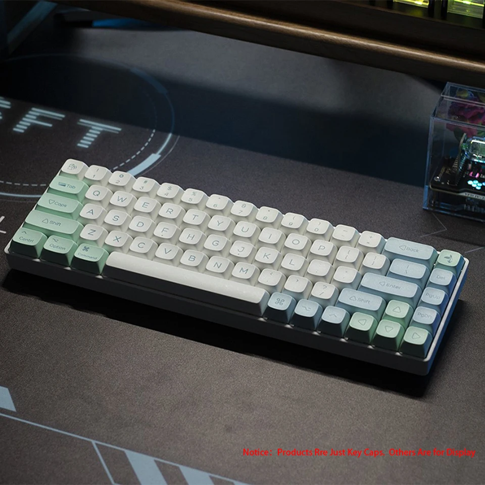 ダスキーメカニカルキーボード用アイスクリスタルミントキーキャップ