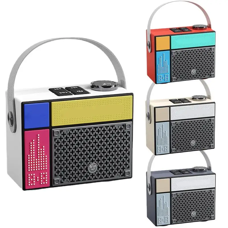 

Portable Blue tooth Speaker Rechargeable Wireless Speaker with Deep Bass Support TF Card USB Drive Home Decor for Party Outdoor