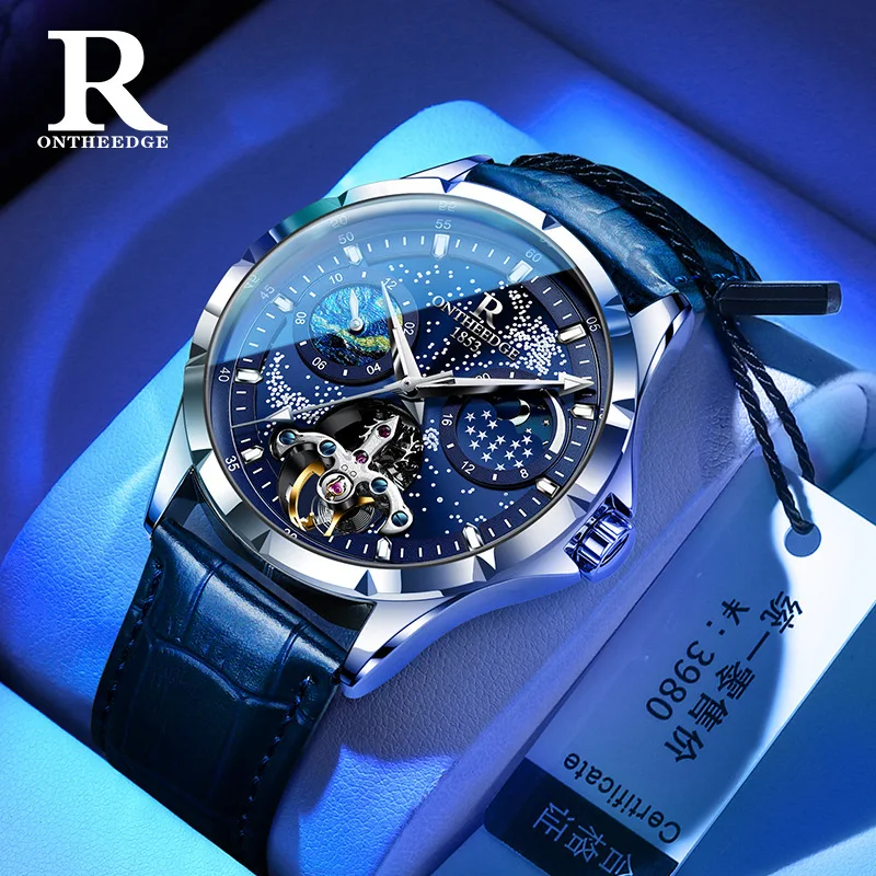 

Ruizhiyuan Douyin New Genuine Men's Gypsy Automatic Hollow Mechanical Watch