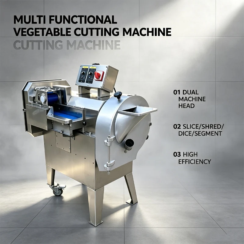 Hotel Canteen Commercial Vegetable Cutting Machinery Multi Function Slice Shred Dice Segment Maker Vegetable Cutter Machine