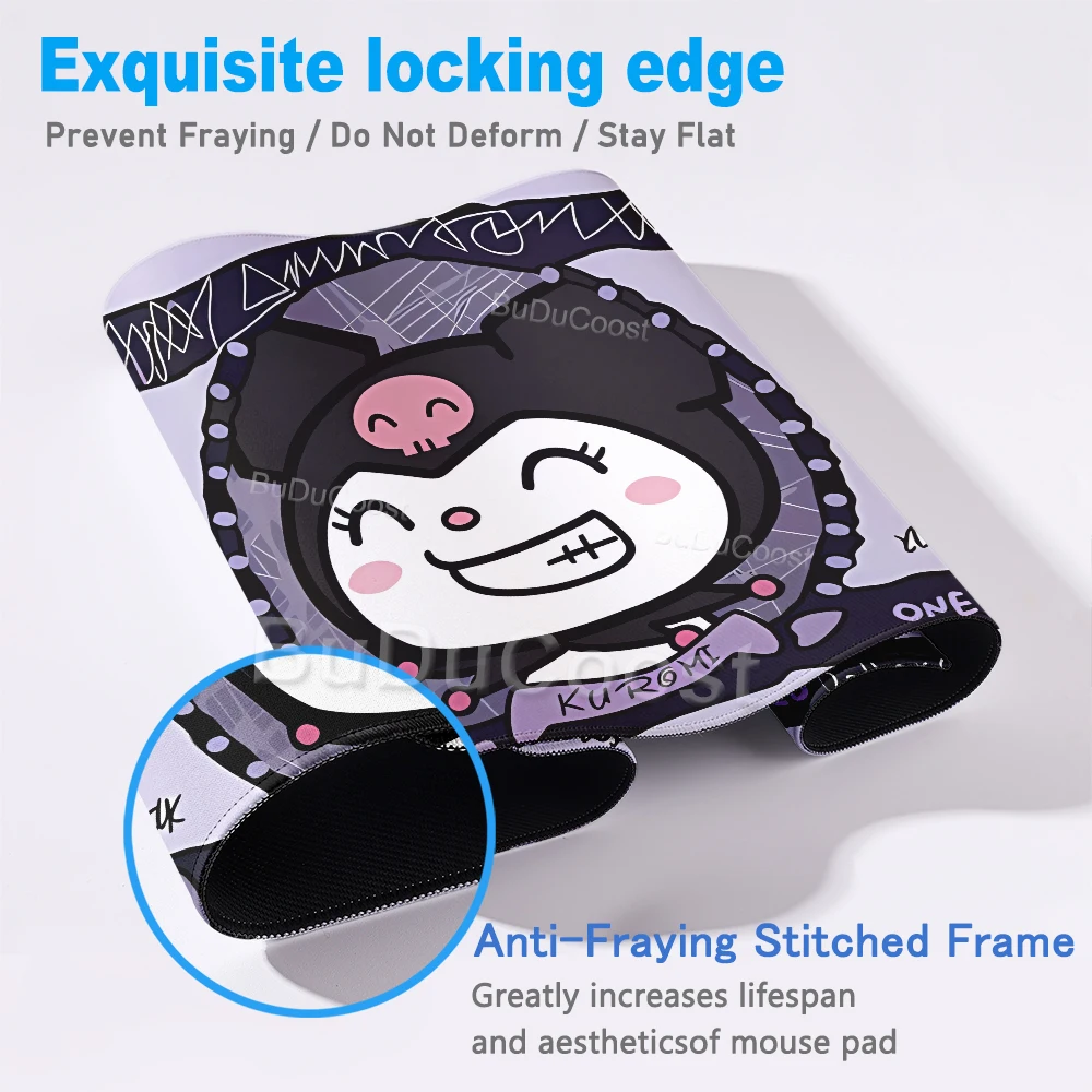オフィスマウスパッド サンリオ クロミ かわいいデスクマット - Pc Gaming Kuromi のレビューと価格