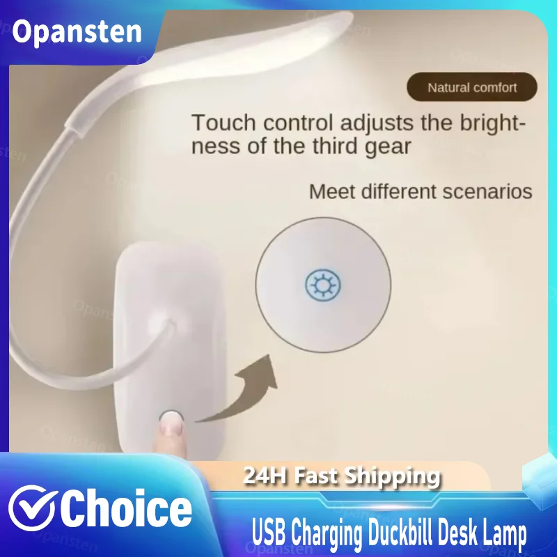 3 Colors Mini Clip Book LED Lamp USB Powered Portable Eye Protection Bedside Table Lamp for Student Night Time Reading Study