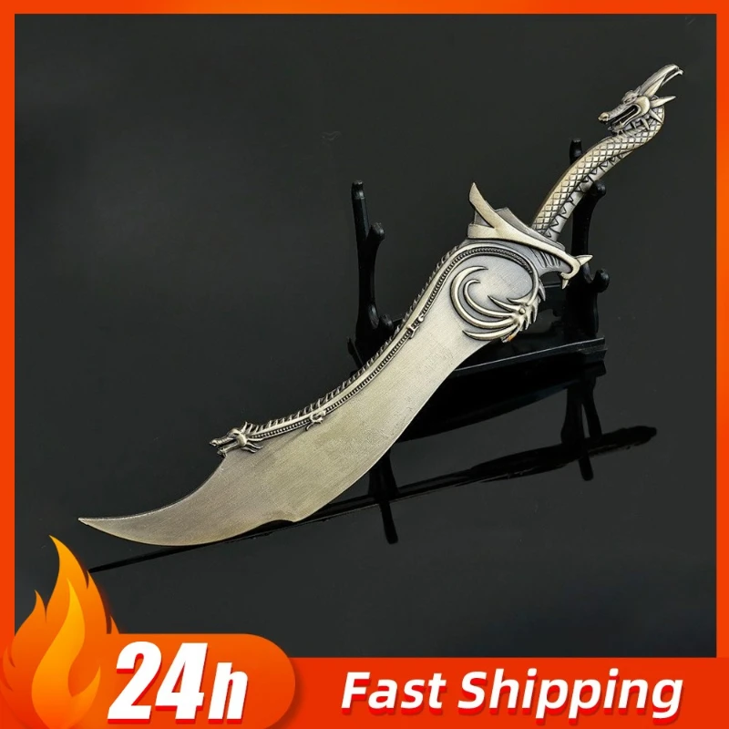 20 cm/7,87 in Anime Peripherie Dragon Slayer Messer Anlehnen auf den Drachen Slayer Metall Alte Schwert Spielzeug Handwerk Anhänger jungen Geschenk