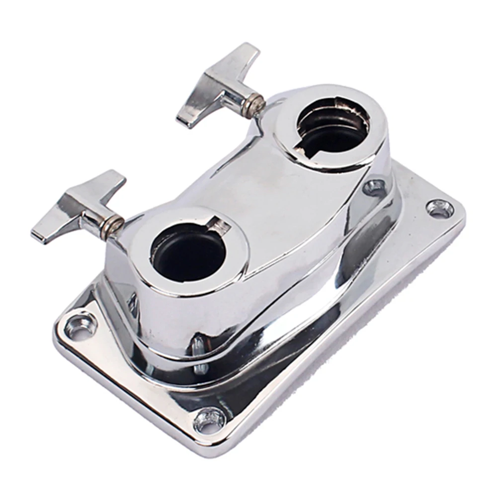 

Drum Accessory Bass Hardware Parts Leg Installation Base Mount Clamp Tom Brackets for Double Hole Connector