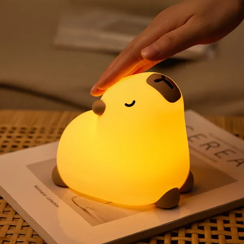 LED nouvelle veilleuse mignonne USB Rechargeable chevet dormir veilleuse douce LED lampe Squishy cadeaux créatifs pour les enfants