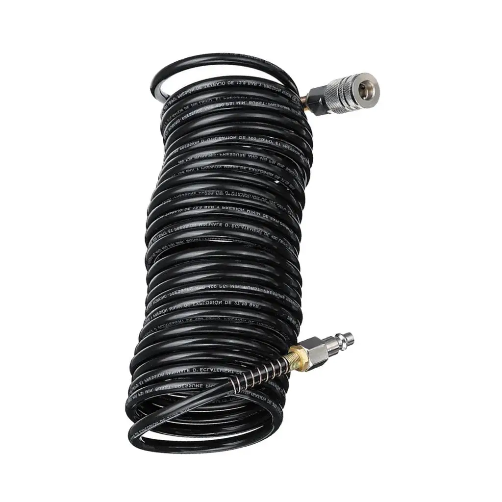 Polyethylene Air Recoil Hose with Quick Coupling Flexible Tube Accessory for Pneumatic Impact Wrench and Tool Kit