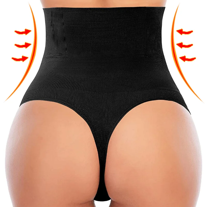 Sexy Women Thong Shaper High Waist Tummy Control Panties Slimming Underwear Waist Trainer Shaping Briefs Butt Lifter Body Shaper