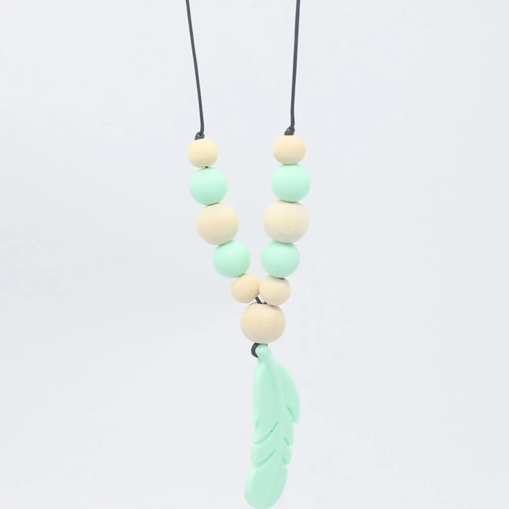 

2 шт., детское ожерелье для прорезывания зубов, пищевой силиконовый жевательный кулон для младенцев, облегчение моляров, сенсорная успокаивающая жевательная цепочка