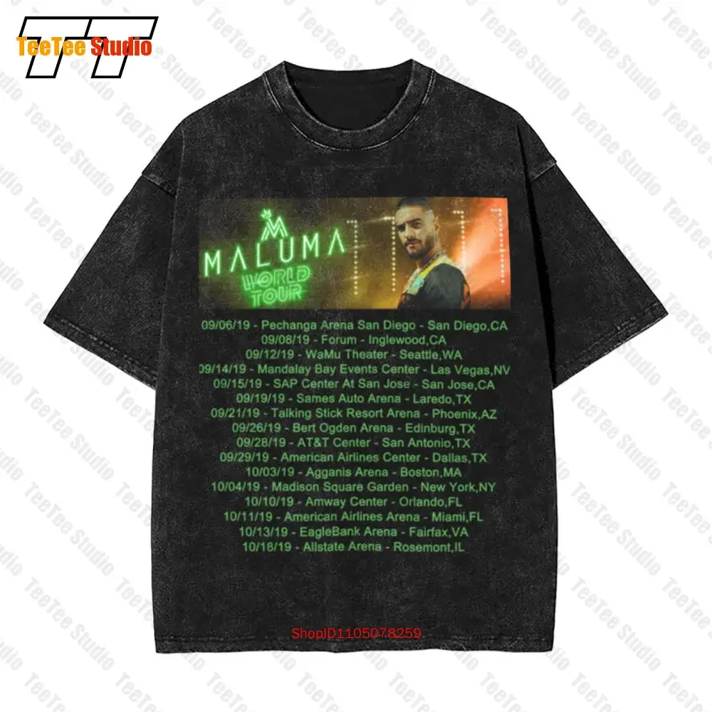 Maluma Tour 2019 Vintage Oversized T-Shirt Q3I9