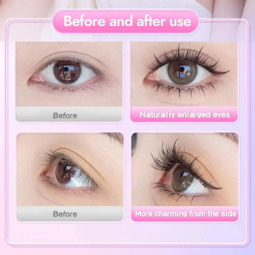 Pestañas postizas sin pegamento, 5 estilos, naturales, ultrafinas, reutilizables, rizo, pestañas suaves, agrandar los ojos
