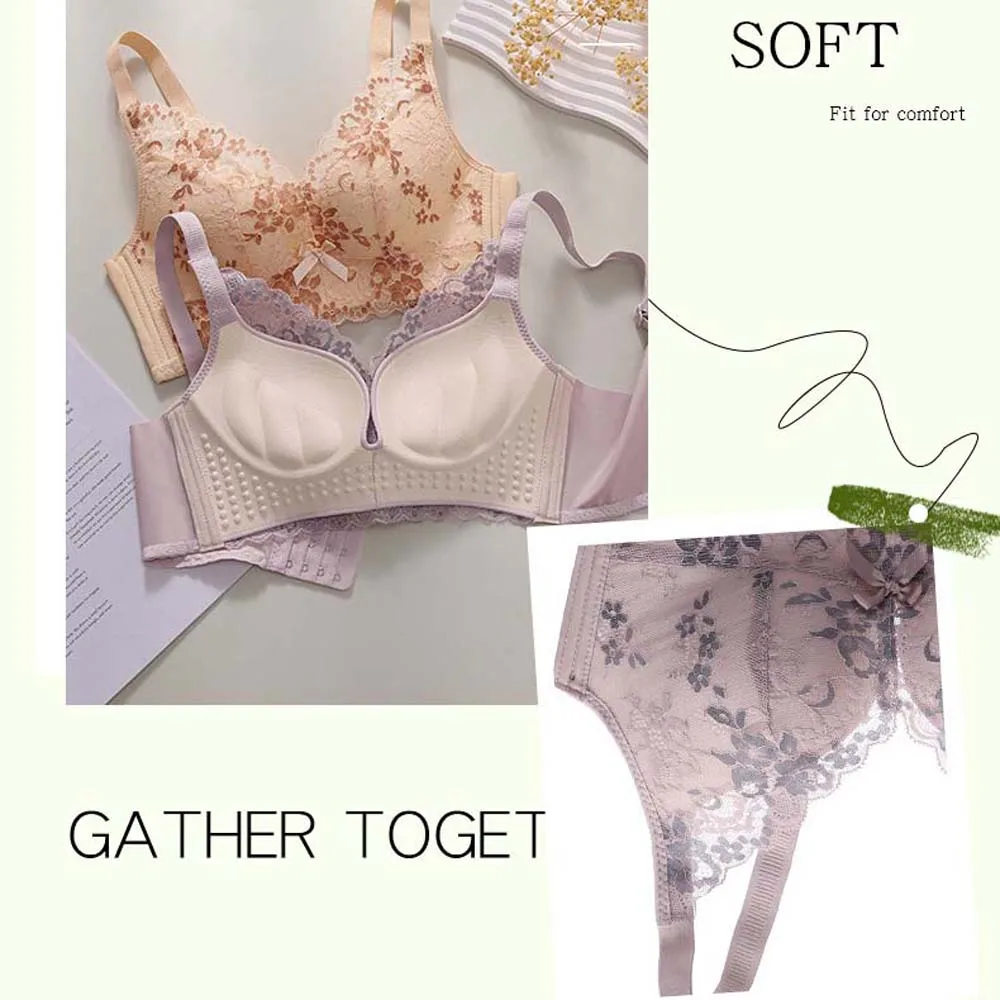 Reggiseno senza cuciture in pizzo per ragazze senza cuciture, reggiseno antiurto aderente per le donne, bella biancheria intima push up anti-cedimento sulla schiena