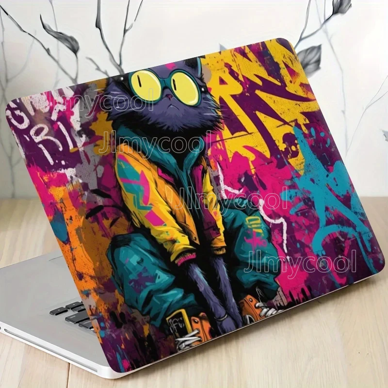 2 Pieces Fashionable Owl Design Laptop Protective Sticker  Scratch resistant Wear-resistant Self-adhesive Easy To Install