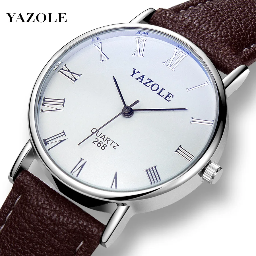 New Fashion Wrist Watches for Men Top Brand Analog Men\'s Quartz Watches Leather Band Casual Business Man Watch Gifts for Men