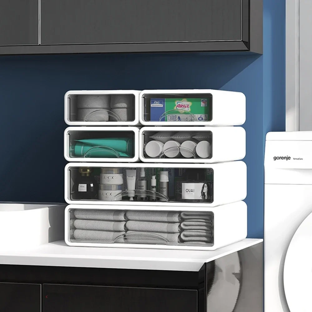 Living Desk Organizer Modular Desk Organizer Storage Box Office Kitchen Bathroom Vanity Shelf Desk Top Organizer 。