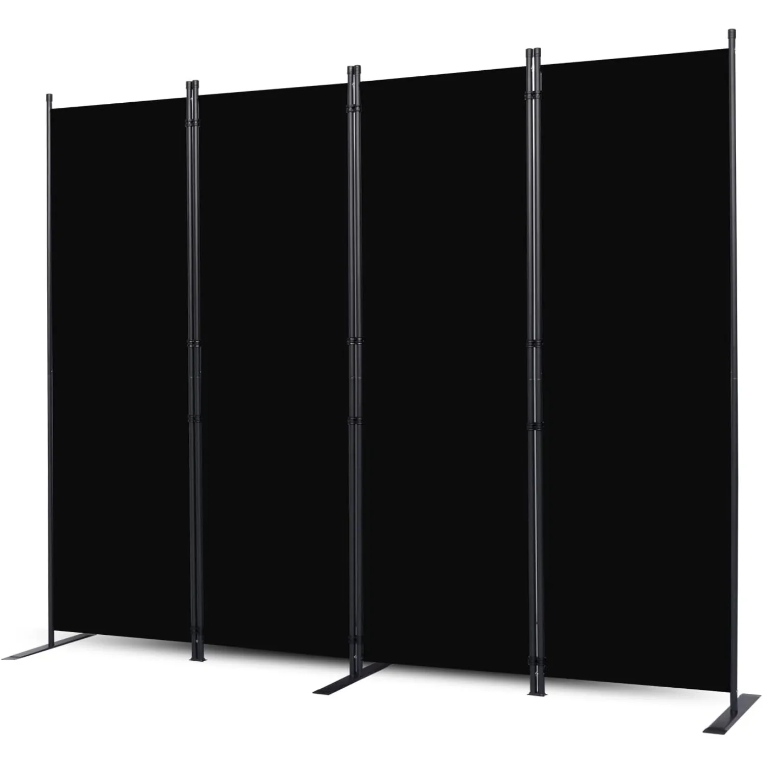 Room Divider, 4 Panel Folding Privacy Screens with Wider Feet 6 Ft Portable Room Partition for Separator Room Divider Panel