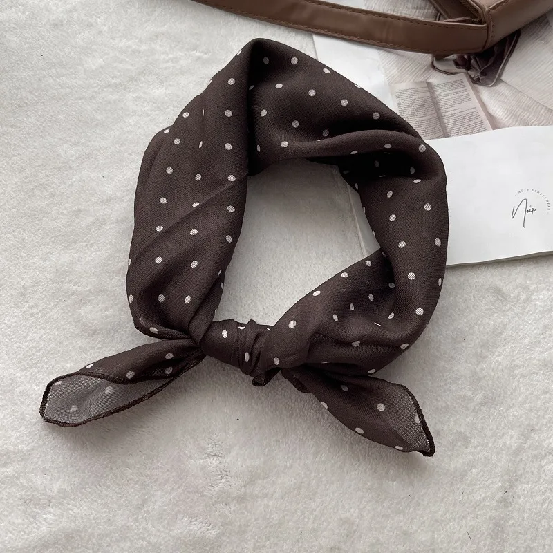 Lady Hair Dot Scarf Female Cot - Bandana Cotton avis et prix