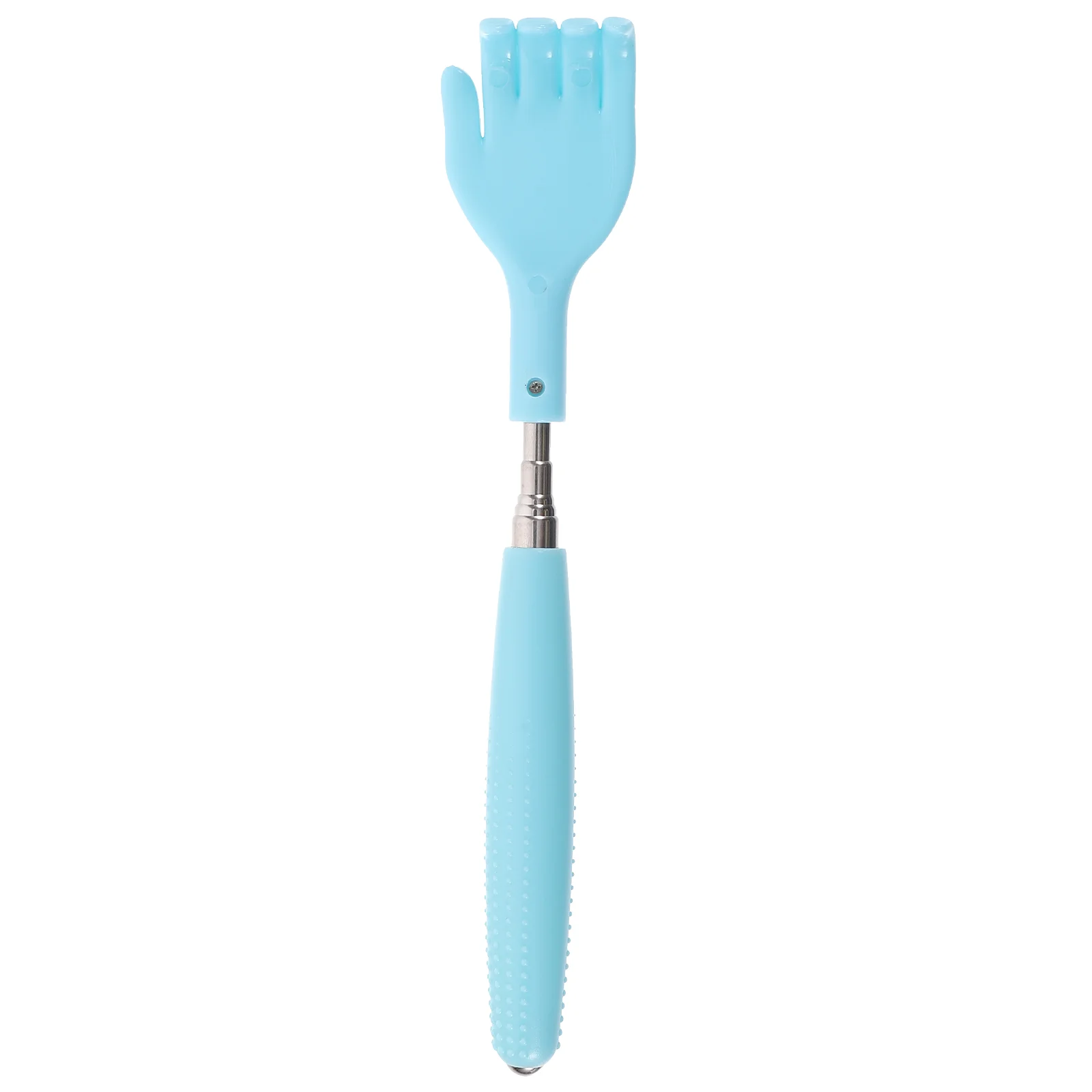 

Tickling Massager Telescopic Stainless Steel Back Scratcher Tickler Blue Metal Scrapper