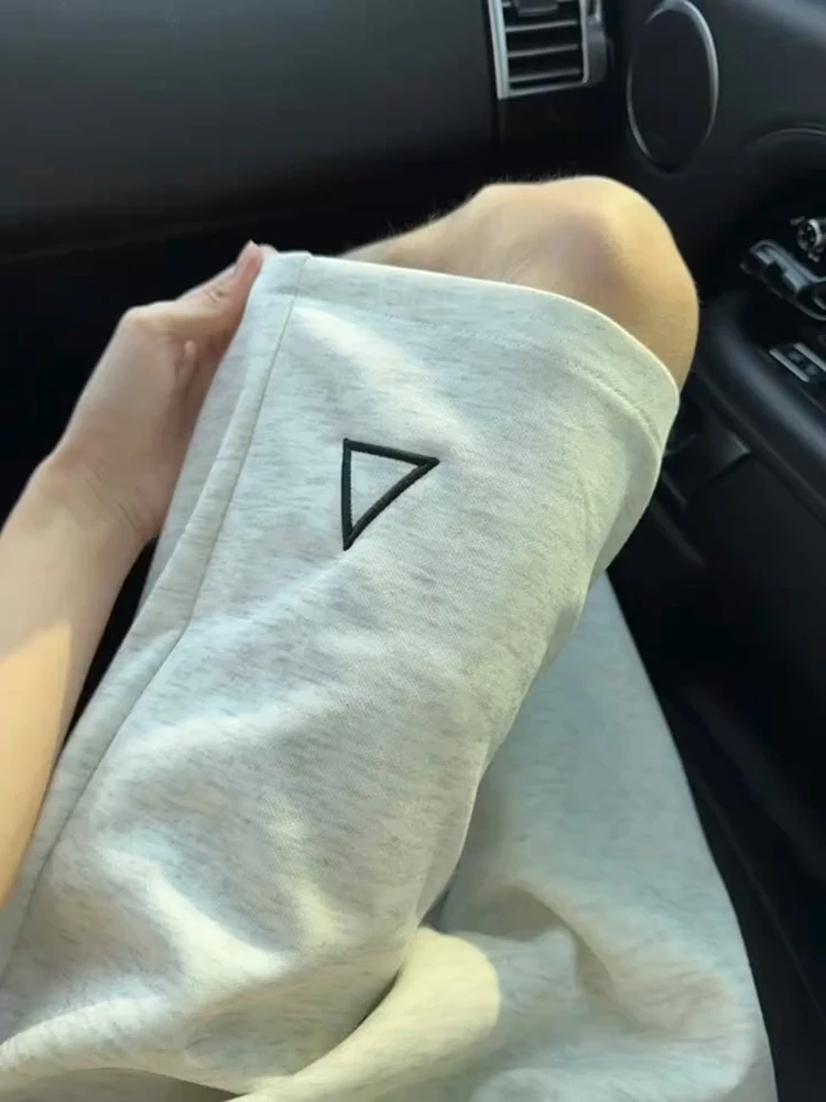 

ay e Embroidered Casual orts Men's Summer American Baskeall Sports Pants Teenage Five-Quarter Loose Fit Straight...