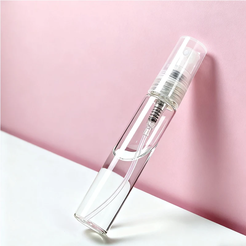 50Pcs Glass Spray Bottles For Travel 2/3/5/7/10ml Mini Atomizer Vials Empty Sample Container For Cleaning Perfume Essential Oils