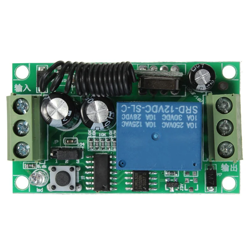 News 3X DC 12V 10A 1Ch Wireless Remote Control Switch System Receiver Transmitter 2 Buttons Waterproof Remote 433Mhz