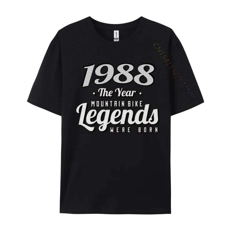 Mtb-Bicycles Vintage 1988 Birthday Printed On Tops T Shirt For Men T Shirts Custom Tops T Shirt Cheap