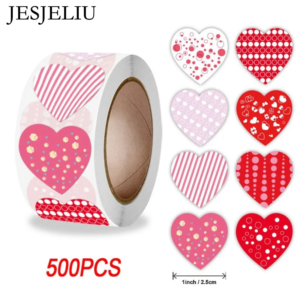 

500pcs Love Stickers Sealing Labels Wedding Birthday Party Valentine's Day Self-adhesive Decoration Sticker Invitation Label