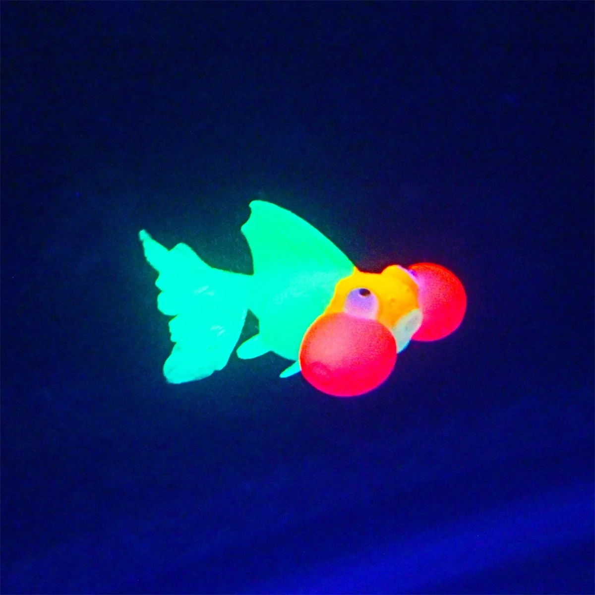 Glow In The Dark Artificial Aquarium Fishes Realistic Moving Floating Colorful Goldfish Fake Fish Ornament for Aquarium Tank