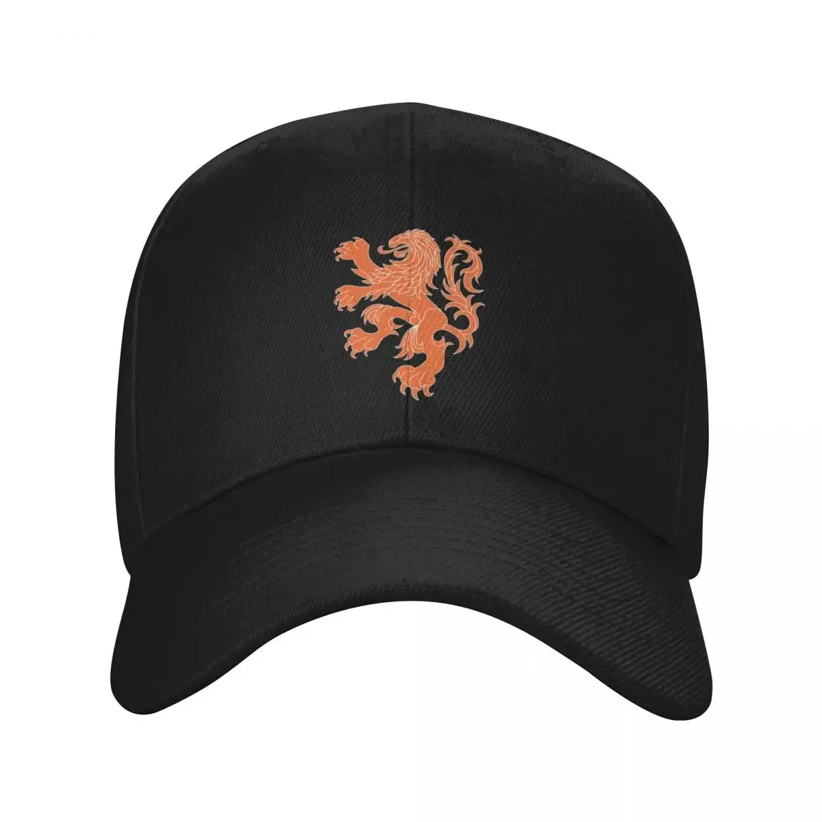 Dutch Lion (Orange/White Outline) Baseball Cap Military Tactical Cap Hat Man For The Sun Luxury Man Hat Caps For Men Women's