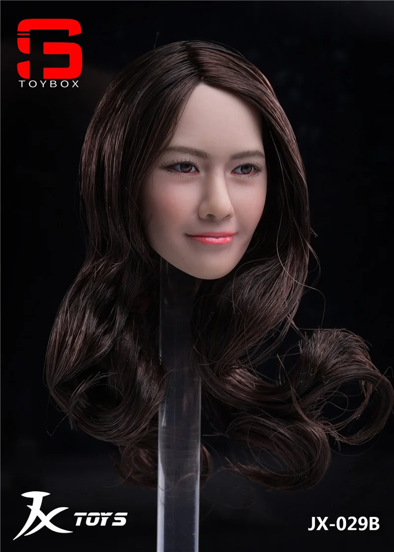 JXTOYS-029 1/6 skala azjatyckie piękno mikro wyraz głowa rzeźba Model Fit 12 cali kobieta żołnierz figurka lalki ciała