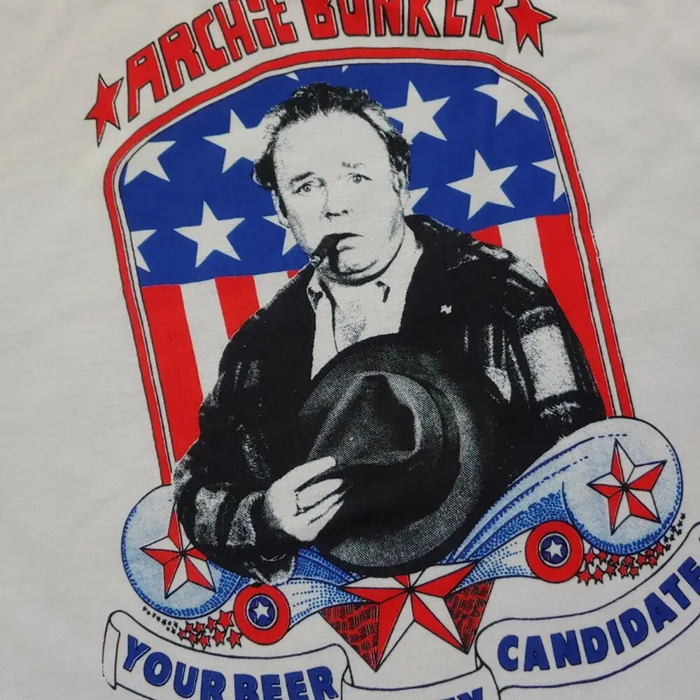 ARCHIE BUNKER For President T-Shirt BEER PARTY Candidate All in the Family S-2XL