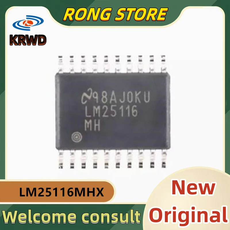 5PCS LM25116MH New and Original Chip IC LM25116MHX/NOPB LM25116MHX LM25116 HTSSOP-20 Synchronous step-down controller chip