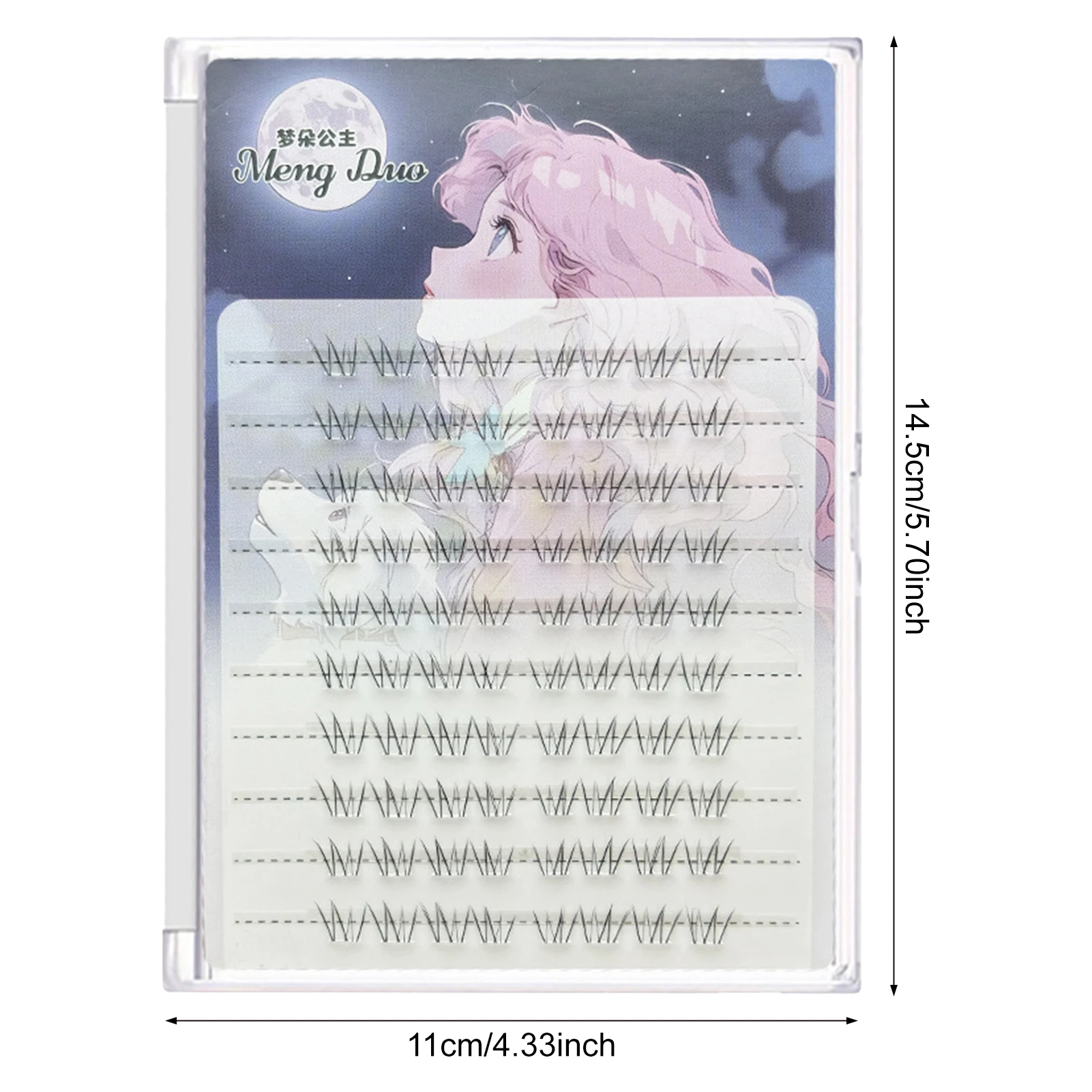 Diy flor fada sob cílios haste clara cílios inferiores aparência natural extensões de cílios postiços para acessórios de maquiagem dos olhos