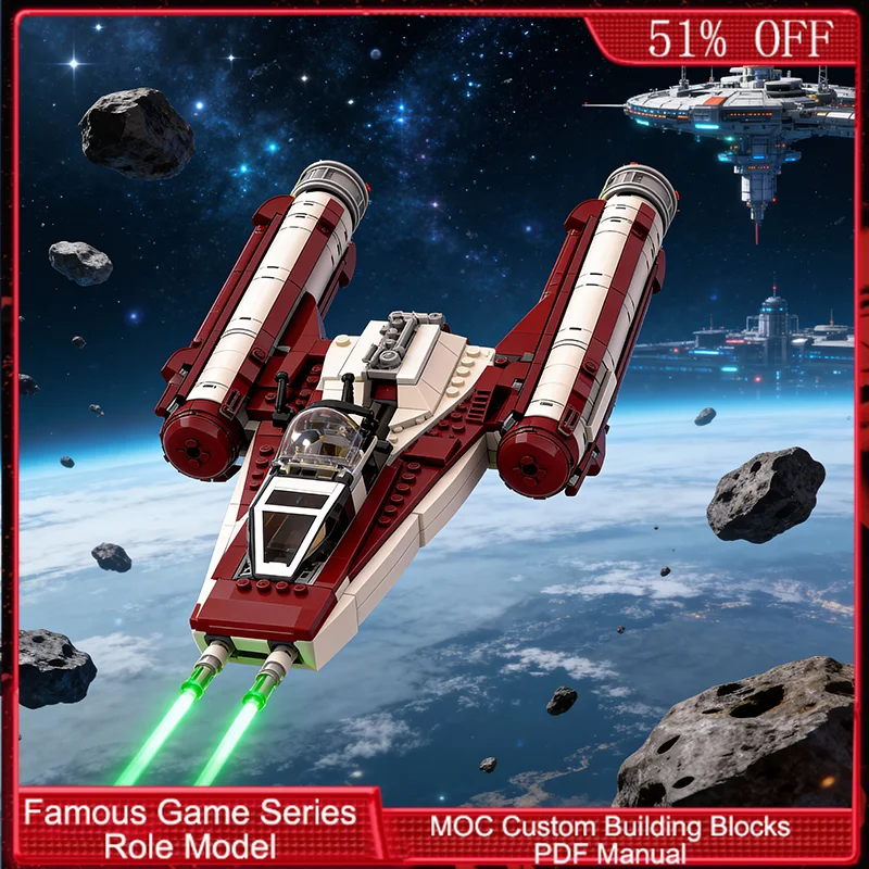 511 ชิ้น ชุดประกอบเครื่องบินรบ BTL-BYwingBomber MOC แบบปรับแต่งได้ ของเล่นเด็กผู้ชายยอดนิยม ของขวัญวันเกิด