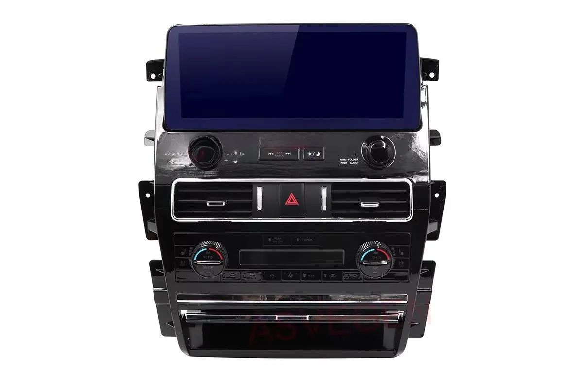 12.3 Inch Single Din Electric Telescopic  Player Car Radio  Support Rear View HD Screen for Patrol 2022