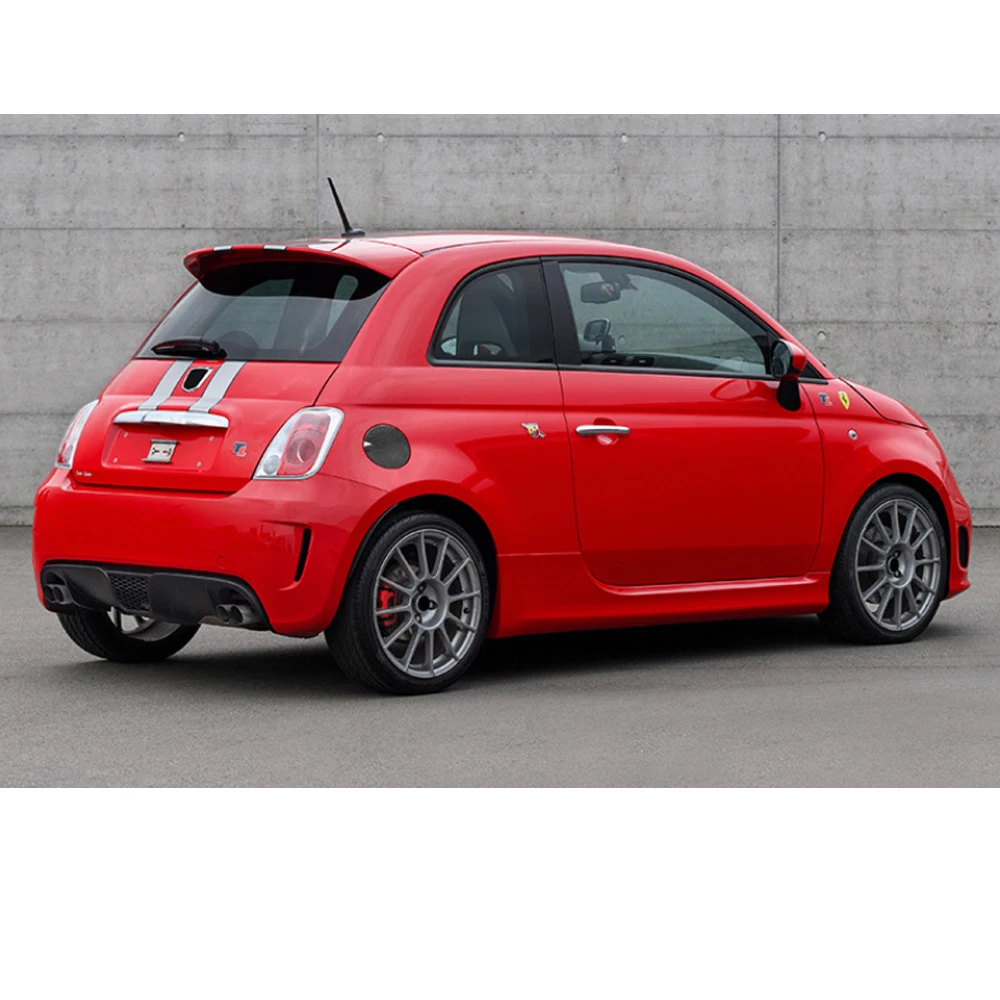100% Real Carbon Fiber For Fiat 500 Abarth 2012-2019 Car Fuel Tank Conversion Car Exterior Gas Oil Fuel Tank Cap Cover Trim