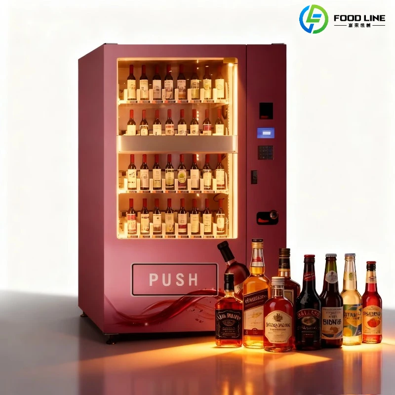 Automatic Beverage Vending Machines with Large Capacity Support Cash & Card Payments for Alcoholic Beverages Customized