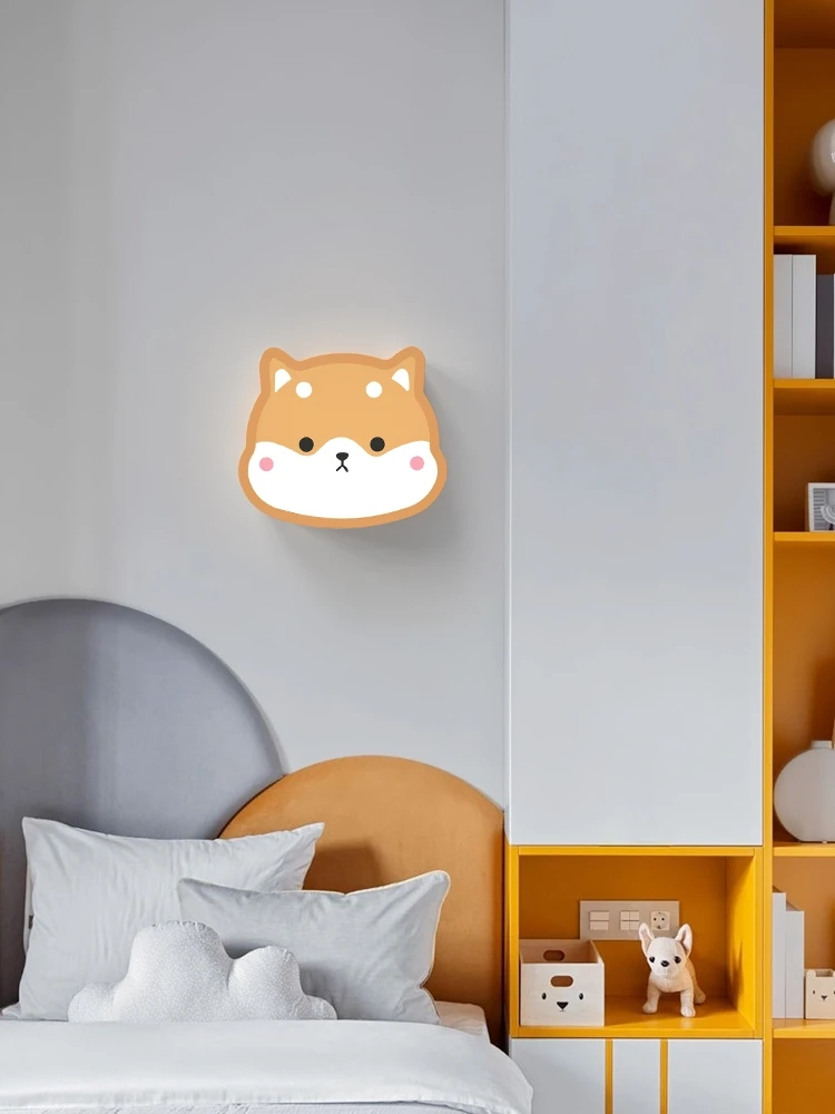 

Bedroom wall lamp minimalist modern children's room LED cartoon creative male and female