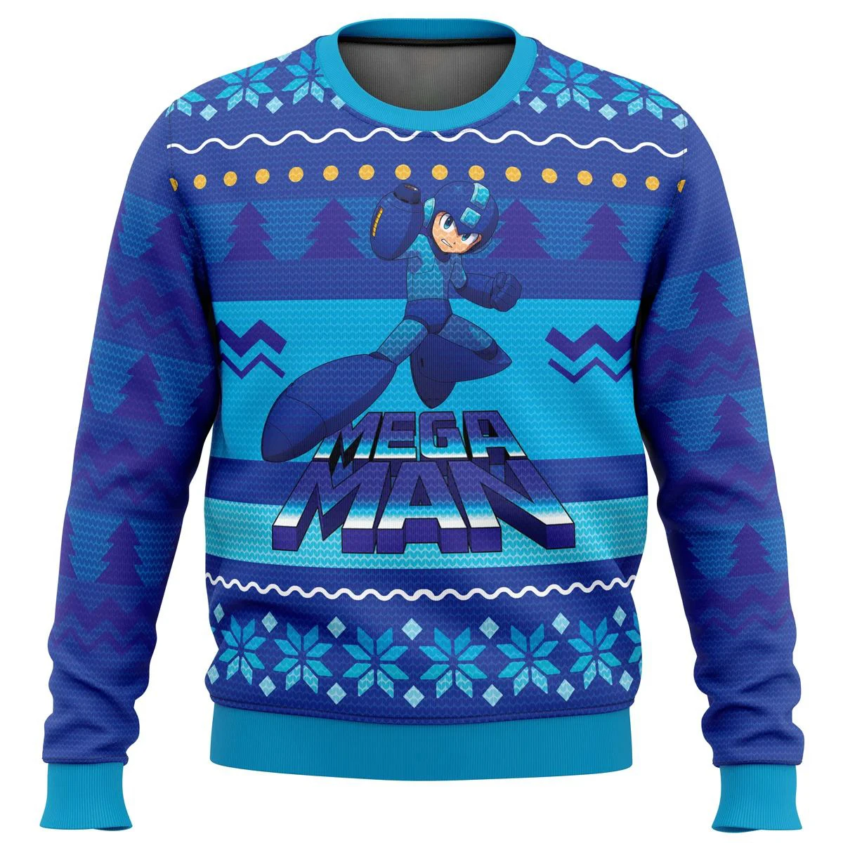 Mega Man-suéter de Navidad feo para hombres, suéter de Papá Noel, sudadera 3D, ropa de otoño e invierno, regalo