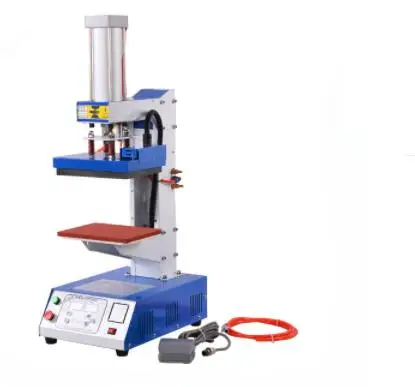 

Pneumatic Curved Heater stamping machine Pneumatic Cap Heat Press Machine Leather creasing machine Apparel T-shirt