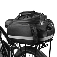 Cycle Luggage Bag Pannier Bike Rear Bag Rear Seat Bag Expandable Bike Rack Bag Cycle Luggage Carrier Trunk Bag with Rain Cover