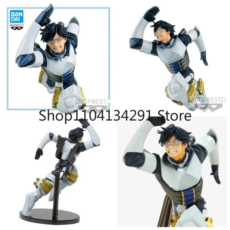 Original Bandai Eyeglass Factory My Hero Academia Iida Tenya Figure Birthday Gift Collectible Toy Model