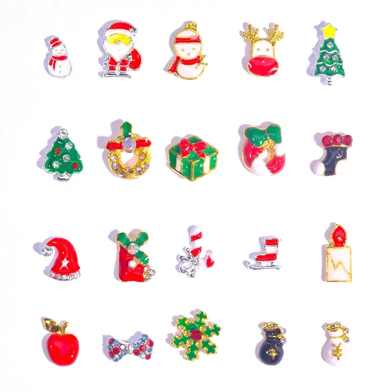 Christmas Series Nail Patch Diamonds Christmas Elements Made Of Selected High-quality Materials Multiple Styles Available