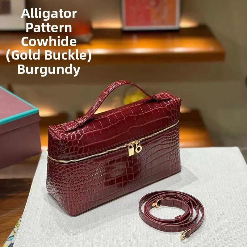 

Faionable Crocodile Pattern Leather Handbag Women's Bag 2024 New Sle Handheld oulder Crossbody Small Square Bag