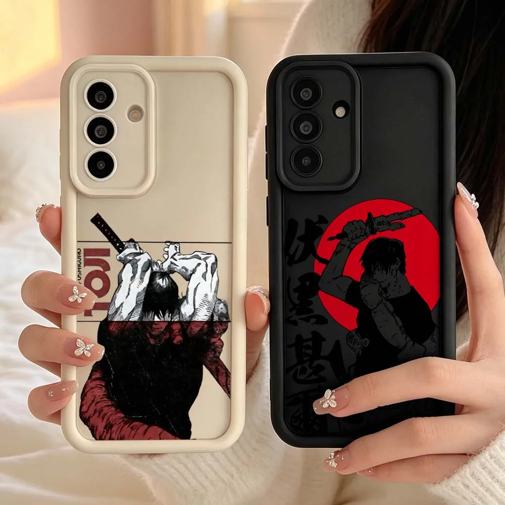 Anime Fushiguro Toji Cover For Samsung Galaxy A06 A07 A15 A16 A17 A25 A26 A35 A36 A55 A56 A57 Eye Ladder Phone Case